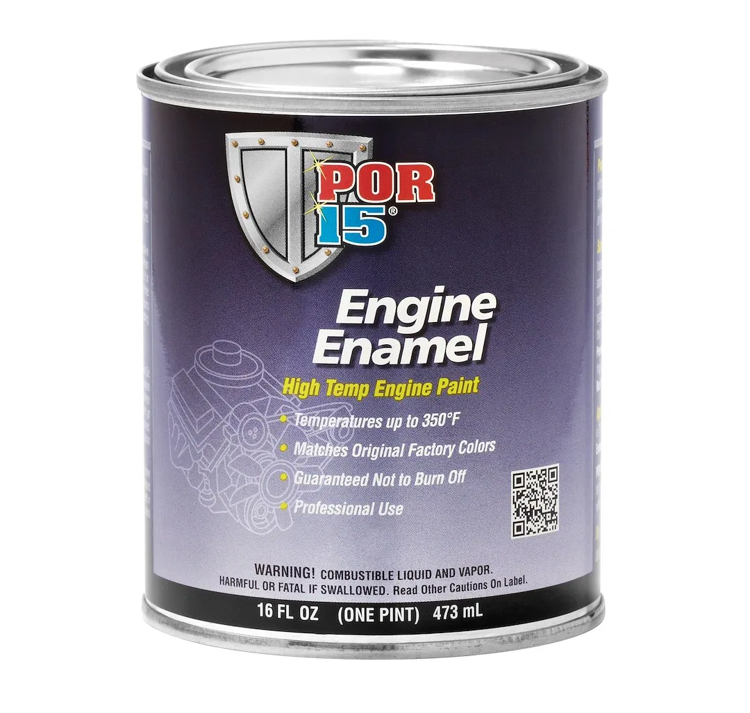 42198 – POR 15 Engine Paint, Heat Resistant to 350 Degrees Fahrenheit Hi Po Yellow 16 Ounce Can